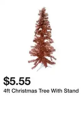 Five Below 4ft christmas tree with stand offer