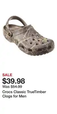 Cabela's Crocs classic truetimber clogs for men offer