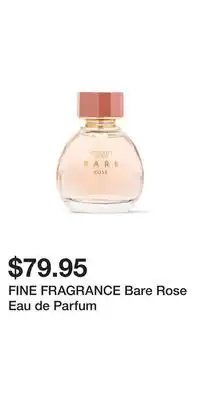 Victoria's Secret Fine fragrance bare rose eau de parfum offer