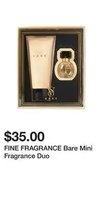 Victoria's Secret Fine fragrance bare mini fragrance duo offer