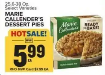 Food Lion MARIE CALLENDER'S DESSERT PIES offer