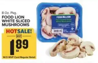 Food Lion FOOD LION WHITE SLICED MUSHROOMS 8 oz offer