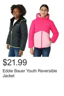 Costco Eddie bauer youth reversible jacket offer
