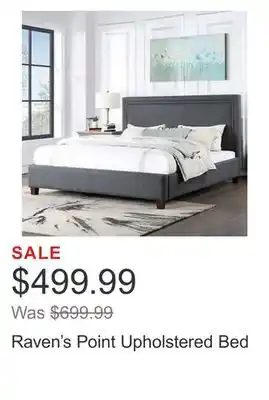 Costco Raven's point upholstered bed offer