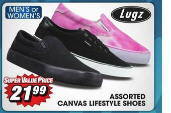 Big 5 Assorted Canvas Lifestyle Shoes offer