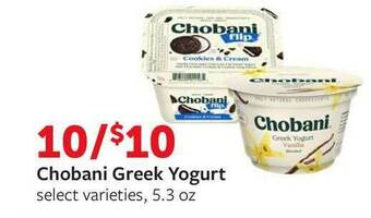 Fareway Chobani Greek Yogurt offer