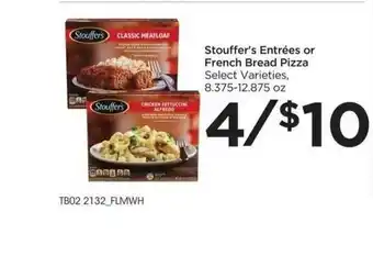Food 4 Less Stouffer's Entrées Or French Bread Pizza offer