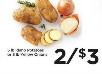 Food 4 Less 5 Lb Idaho Potatoes Or 3 Lb Yellow Onions offer