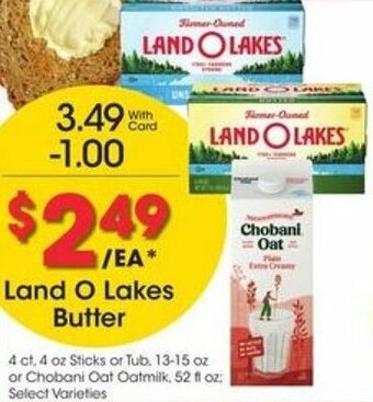 Kroger Land O Lakes Butter offer