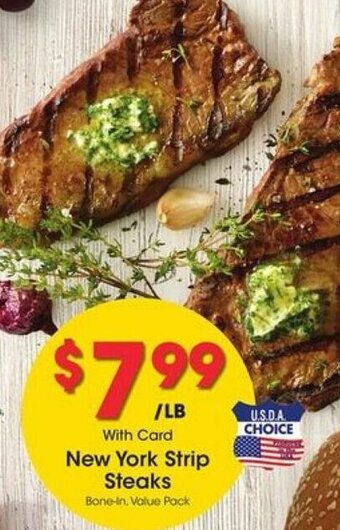 Kroger New York Strip Steak offer