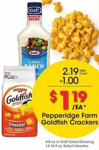 Kroger Pepperidge Farm Goldfish Crackers offer