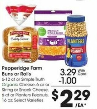 Kroger Pepperidge Farm Buns Or Rolls offer