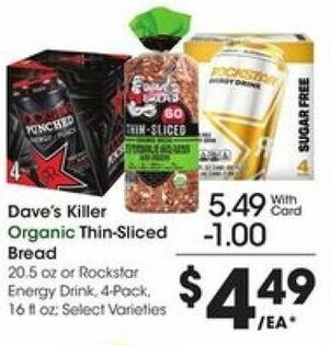 Kroger Dave's Killer Organic Thin-Sliced Bread offer