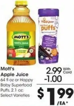 Kroger Mott's Apple Juice offer