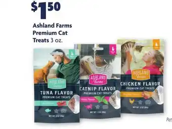 Family Dollar Ashland farms premium cat treats offer