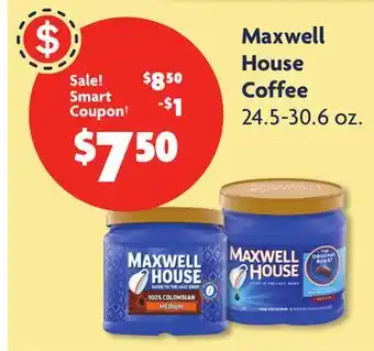 Family Dollar Maxwell house coffee offer
