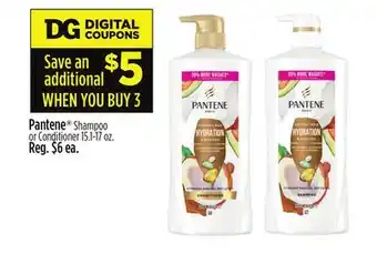 Dollar General Pantene shampoo or conditioner offer