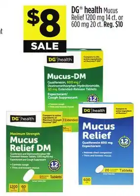 Dollar General Dg health mucus relief offer