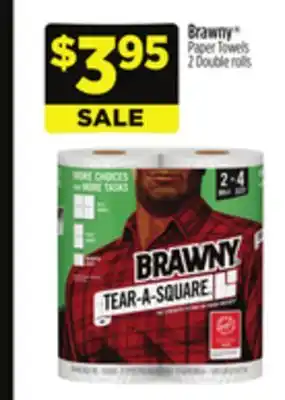 Dollar General Brawny paper towels offer