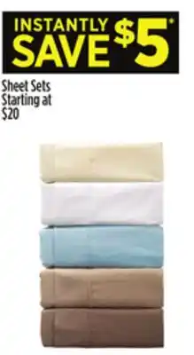 Dollar General Sheet sets offer