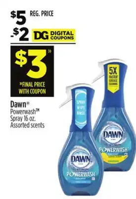 Dollar General Dawn powerwash spray offer