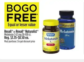 Dollar General Rexall or rexall naturalist melatonin offer