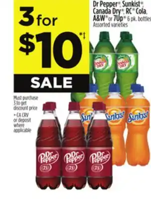 Dollar General Dr pepper , sunkist , canada dry , rc cola, a & w or 7up offer