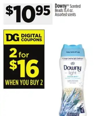 Dollar General Downy scented beads offer