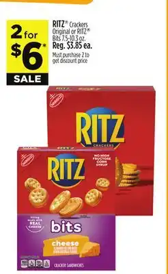 Dollar General Ritz crackers original or ritz bits offer