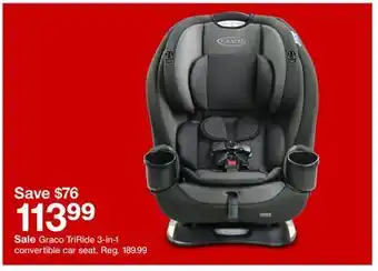Target Graco triride 3-in-1 convertible car seat offer