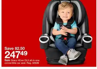 Target Graco 4ever dlx all-in-one convertible car seat offer