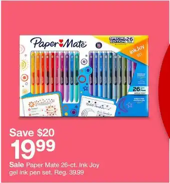 Target Paper mate 26-ct. ink joy gel ink pen set offer