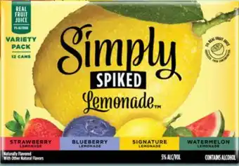Target Simply spiked 12-pk. drinks offer
