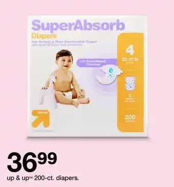 Target Up & up 200-ct. diapers offer