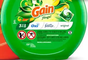 Target Gain flings 42-ct. laundry detergent pacs offer
