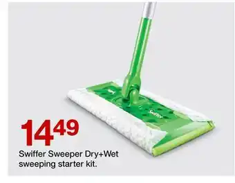 Target Swiffer sweeper dry + wet sweeping starter kit offer