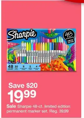 Target Sharpie 48-ct. limited edition permanent marker set offer