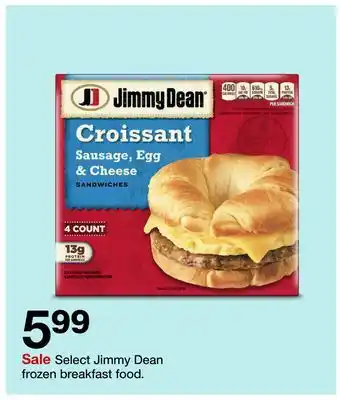 Target Select jimmy dean frozen breakfast food offer