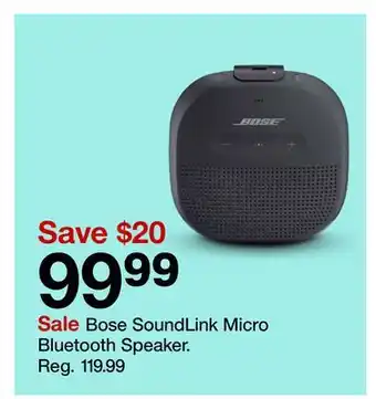 Target Bose soundlink micro bluetooth speaker offer