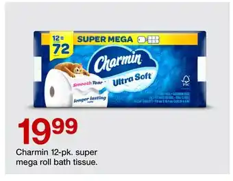 Target Charmin 12-pk. super mega roll bath tissue offer