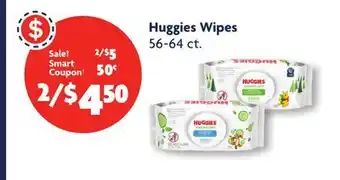 Family Dollar Huggies wipes offer