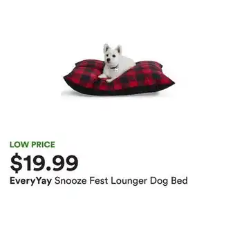 Petco Snooze fest lounger dog bed offer