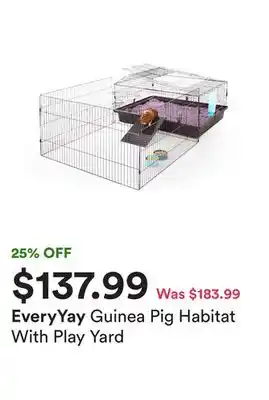 Petco Guinea pig habitat with play yard offer