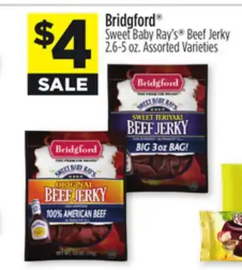 Dollar General Bridgford sweet baby ray's beef jerky offer