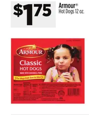 Dollar General Armour hot dogs offer