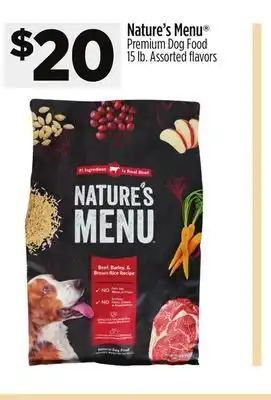 Dollar General Nature's menu premium dog food offer