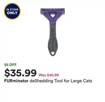 Petco Deshedding tool for large cats offer