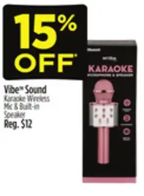 Dollar General Vibe tm sound karaoke wireless mic & built-in speaker offer