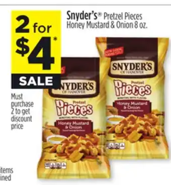 Dollar General Snyder's pretzel pieces honey mustard & onion offer