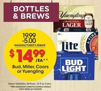 Kroger Bud, Miller, Coors Or Yuengling offer